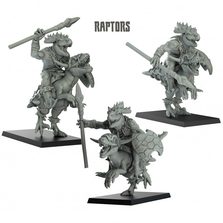 Pack de 3 raptors