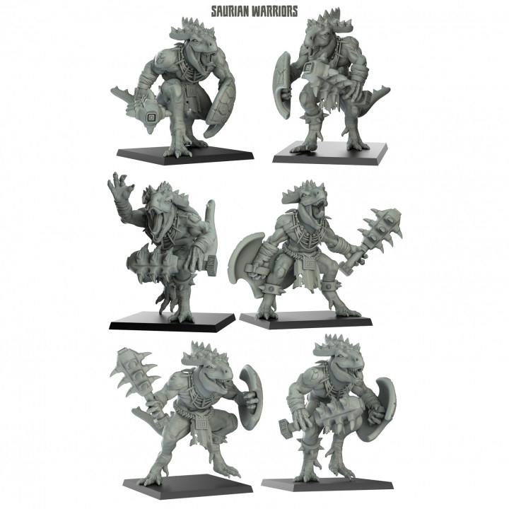 Pack de 6 guérrier saurien