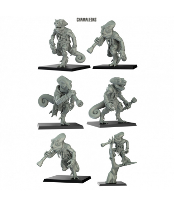 Pack de 6 caméléons