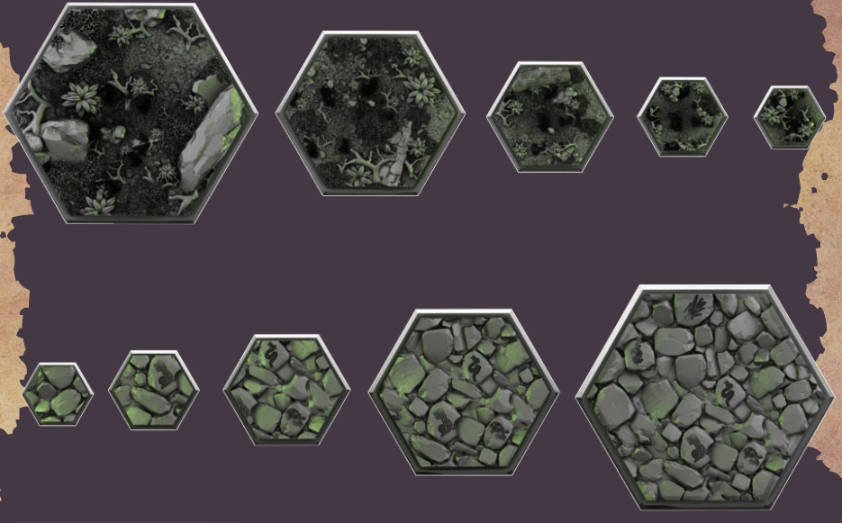 bases hexagonales Aztèques