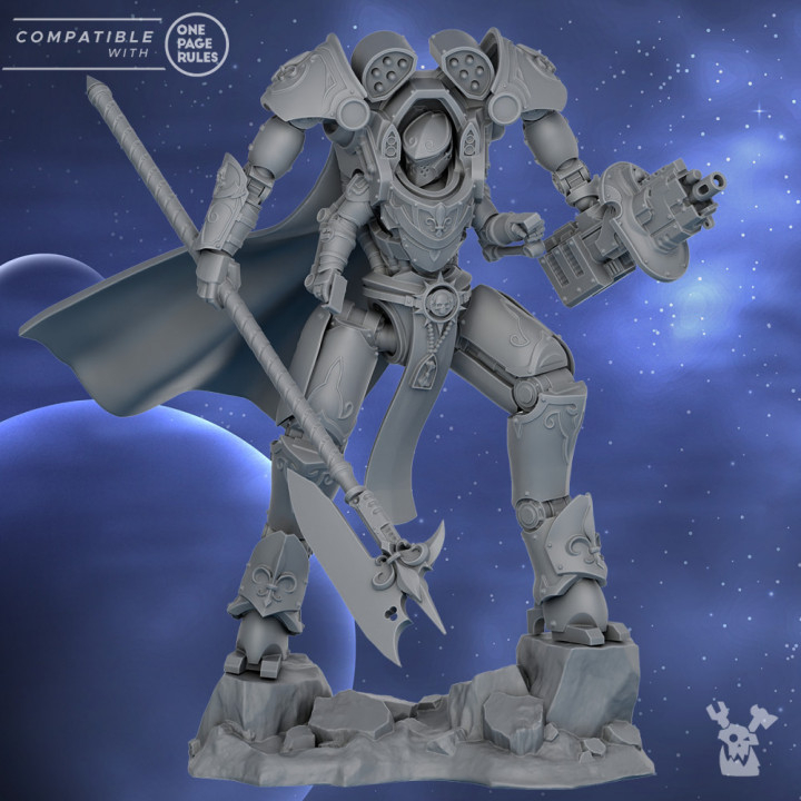 Commandant Scythe en exosuit